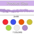 thumbnail image 2 of 7pcs Colorful Turkey Feather Scarf Craft Supplies Decora Set, Colorful Plush Strips Are 6.56 Feet Long And 2.36 Inches Wide, Festival Day Celebration, 2 of 5