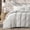 Frost Gray, variant on EVERGRACE 100% Rayon from Bamboo Duvet Cover Set, King Size, Olive Green