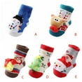 thumbnail image 6 of 3D Christmas Cartoon Cotton Baby Socks Unisex Infant Toddler Terry Socks With Non Skid Socks Middle Tube Floor Socks For 0-12 Months, 6 of 6