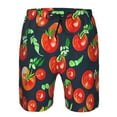 thumbnail image 3 of Cauagu Tomatoes Print Men's Swim Trunks,Hawaiian Bathing Suit Swimsuits Beach Shorts with Pockets for Men Quick Dry Swimming Board Shorts-XX-Large, 3 of 6