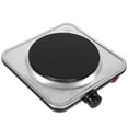 thumbnail image 2 of Uten Electric Single Burner, 1000W Cooktop with 6" Cast Iron Hot Plate for Frying, Cooking, Silver, 2 of 12