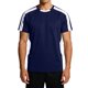 thumbnail image 2 of Ceisia Men's Athletic Short Sleeve T-shirt Color Block Round Neck Fitness Basketball Training Sport Tee Tops Blue L Gifts, 2 of 8