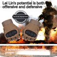 thumbnail image 4 of Guantes tácticos con nudillos duros para pantalla táctil - Guantes Airsoft transpirables y antideslizantes Guantes de motocicleta Pantalla táctil cálida de invierno Ropa protectora impermeab, 4 of 4