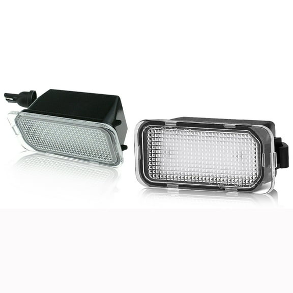 LED License Plate Light Tag Lamp Assembly Replacement For 2015-2021 Ford Edge Ranger Transit, DC12V 6000K White, Pack of 2
