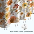 thumbnail image 6 of Pioneer Flower Floral Print Pattern Shower Curtain 36"x72" ,Bathroom Decorative Shower Curtains Set with 12 Hooks,Modern Waterproof Washable Shower Curtain, 6 of 6