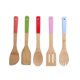 thumbnail image 1 of Bamboo Kitchen Utensils Spatula Set for Cooking Use 5Pcs Multi-Color, 1 of 3
