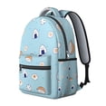 thumbnail image 2 of Japanese Food Students Backpack Sushi Roll Rice Fish Avocado School Bag with Sushi Party Cartoon Design, Comfortable and Adjustable Strap for Students, 2 of 5