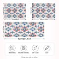 thumbnail image 2 of Yayeee Pillowcase Queen Size Set of 2 Satin Wrinkle Resistant Envelope Pillow Case, Navy Blossom Mosaic, 2 of 8