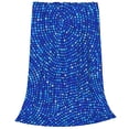 thumbnail image 2 of Fotbe Blue Circles Mosaic Manta de Franela Acolchonada con Estampado, Súper Suave y Esponjosa, Extra Grande para Sofá, Cama, Uso Todo el Año-50"x40", 2 of 7