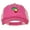 Fuchsia, variant on Rasta Africa Map Embroidered Low Profile Cotton Mesh Cap - Fuchsia OSFM