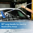 thumbnail image 4 of 60" Car Wash Brush with Long Handle Soft Bristle Washing Cleaning Brushes for Exterior of RV Truck Boat Solar Panel, 4 of 5