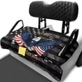 thumbnail image 2 of Yuyamidu Black American Flag 250th Golf Cart Seat Covers for Club Car Seat Towel Blanket with 4 Front Pockets for 2 Person Golf Cart Seat Blanket Travel Sports Golf Cart Accessories, 2 of 7