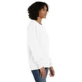 thumbnail image 4 of Hanes Unisex Garment Dyed Fleece Sweatshirt White XL, 4 of 8
