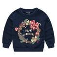 thumbnail image 1 of Lanhui Autumn Winter Baby Boys Girls Christmas Cartoon Print Round Neck Pullover Sweatshirt, 1 of 5