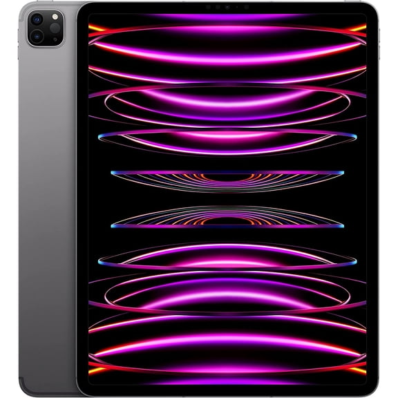 Restored 2022 Apple iPad Pro 6, 12.9" Display 256GB Storage WiFi + Cellular - Space Gray