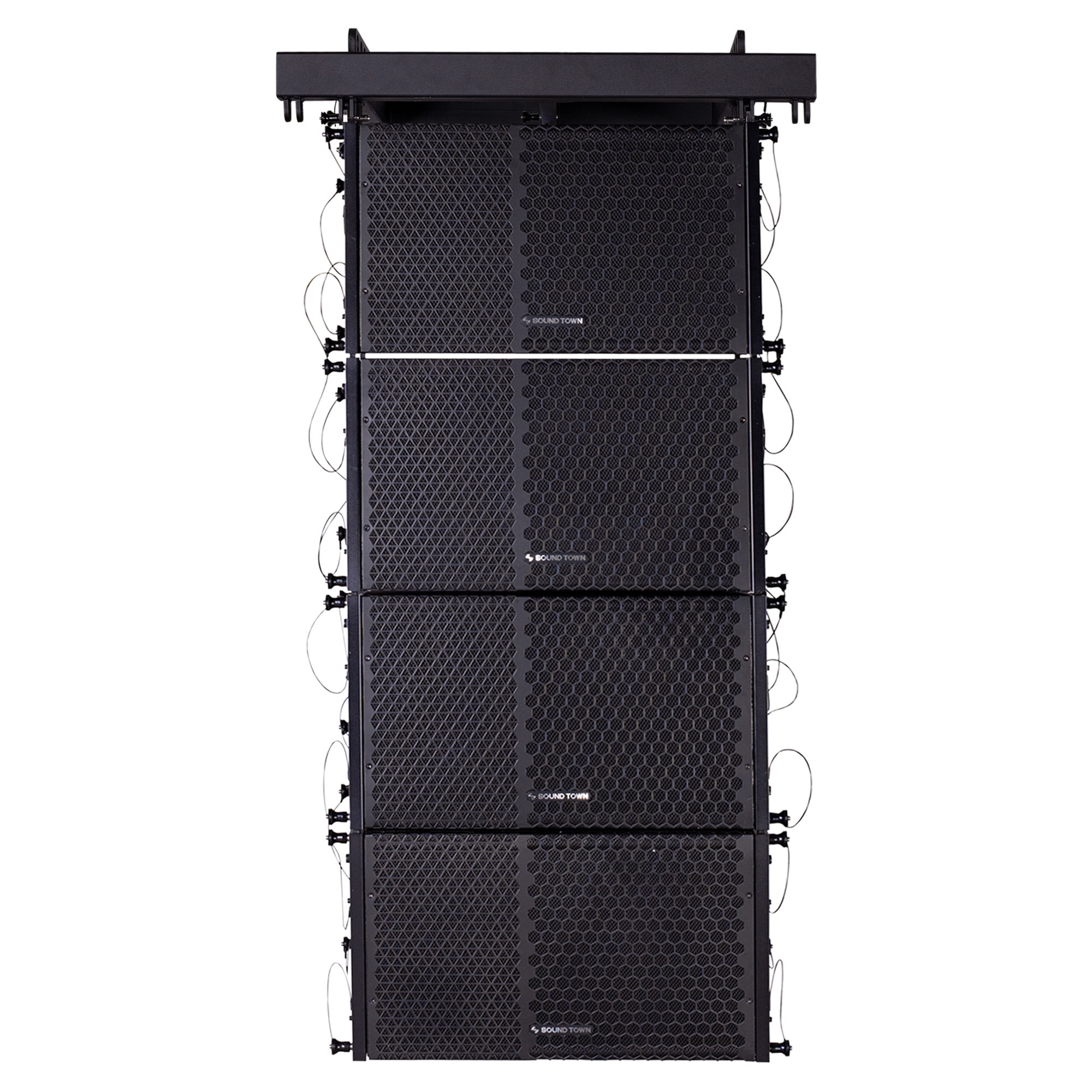 Sound Town ZETHUS Series Line Array Speaker System with Four Compact