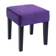thumbnail image 1 of CorLiving Antonio Purple Velvet 16" Square Bench, 1 of 6