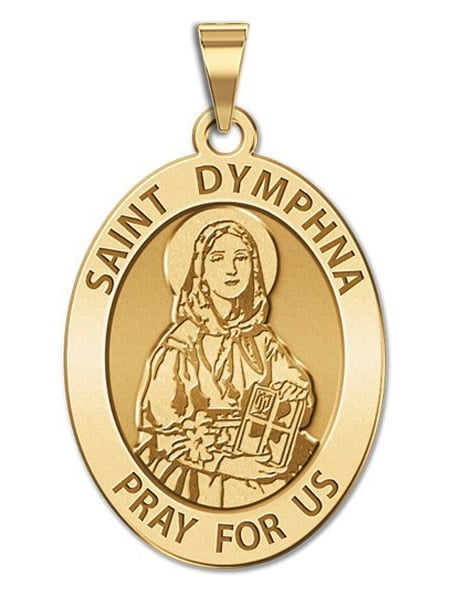 1//2 Inch X 2//3 Inch Size of Dime Solid 14K Yellow Gold PicturesOnGold.com Saint Adjutor Religious Medal