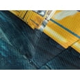 thumbnail image 4 of Ambesonne Yellow and Blue Quilted Bedspread Set 3 Pcs, Old Tram City, Queen Size, Slate Blue, 4 of 5