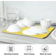 thumbnail image 7 of FREEAMG Gold Glitter Texture 6 Dish Drying Mat for Kitchen Counter,Super Quick Absorbent Composite Sponge Dish Drying Pad,Heat Resistant Non-Slip Rack Tableware Mat, 16x18 Inch, 7 of 7