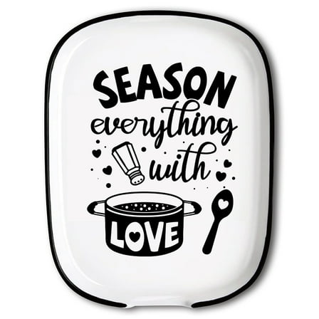 Ceramic Spoon Rest Spoon Holder for Kitchen Counter Food 150x115mm