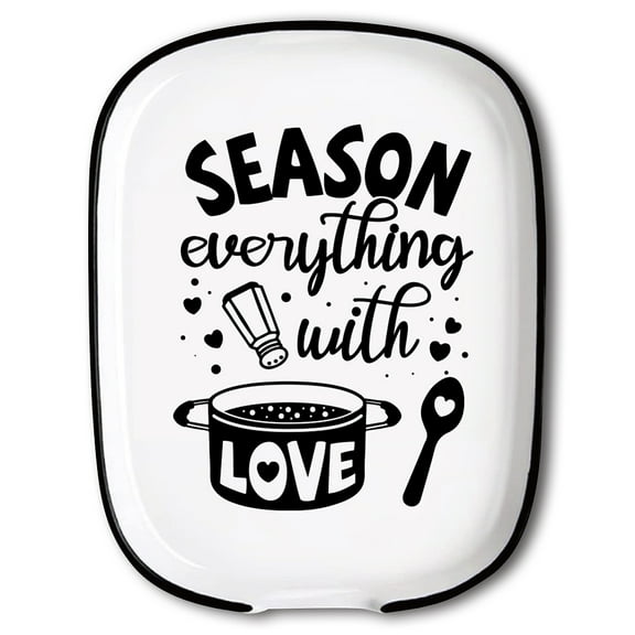 Ceramic Spoon Rest Spoon Holder for Kitchen Counter Food 150x115mm