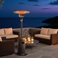 thumbnail image 4 of Nuu Garden Propane Outdoor Patio Heater with 304 Stainless Steel Burner and Aluminum Reflector, Powder-Coated Outdoor Heater with Wheels, Anti-Tilt Safety Shut-Off, ETL Certified, Sparkling Gray, 4 of 10