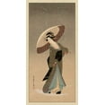 thumbnail image 2 of Vision Studio 11x18 White Modern Wood Framed Museum Art Print Titled - Women of Japan V, 2 of 4