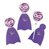 Purple Ribbon Superhero Swirl Pop Set - Edibles - 12 Pieces