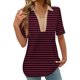 thumbnail image 1 of Tops Cortos para las Mujeres Blusas Impresas Manga Corta Turndown Collar Camiseta, Tops de Blusa para las Mujeres Casual, 1 of 5