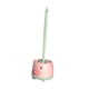 thumbnail image 2 of Juego de cepillos para inodoro con ventilación y ahorro de espacio para el baño. Rosa con Verde, 2 of 7