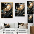 thumbnail image 4 of Designart "Nebula Of Abstract Coffee Nitro I" Abstract Shapes Floater Framed Wall Art Living Room, 4 of 5