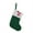 Z, variant on U Green Christmas Knitted Sock With Embroidered Letters For Kids Candy Storage And Small Presents Holiday Party Decoration And Festive Ornament