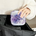 thumbnail image 6 of Sanitary Napkin Storage Bag for Girls Women, Portable First Period Pads Bag Tampons Holder Girls Travel Makeup Bag, Large Capacity Purple Lilac Butterflies, 6 of 6