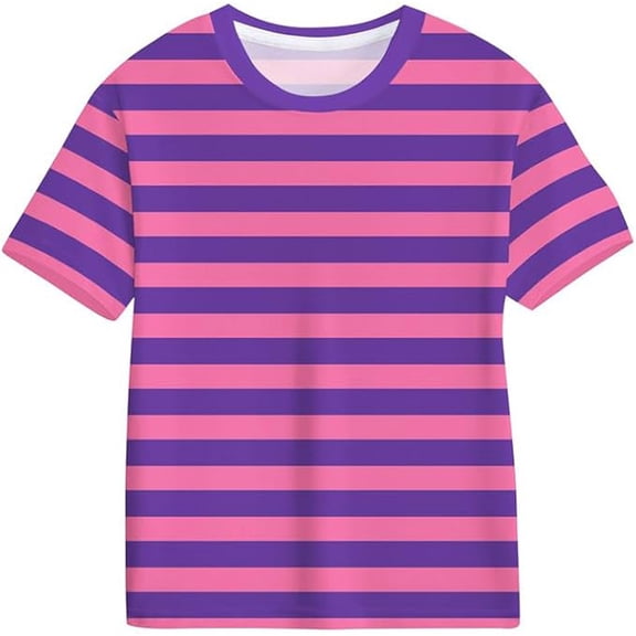 BOOMNY Unisex Boys Girls Tshirts Short Sleeve T Shirts For Kids Striped Breathable Loose Fit Cozy Childrens Athletic Tees
