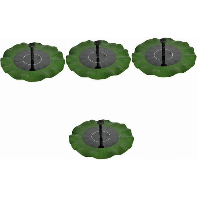 4 Ensembles de Fontaine Solaire Flottante pour Aquarium Paysage Monocristallin Extérieur Lotus_Perfect Gift