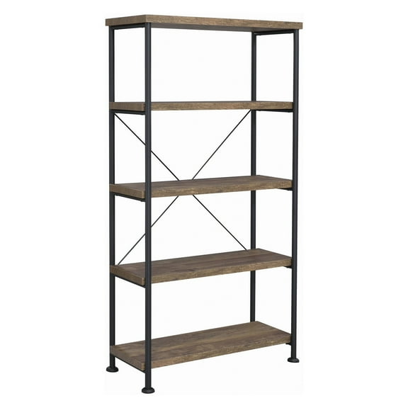 Coaster Co. of America Analiese 4-Shelf Bookcase Rustic Oak