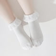 thumbnail image 3 of Baby Lace Socks Toddler Eyelet Frilly Socks Girls Ruffle Sock 6 Pairs, 3 of 6