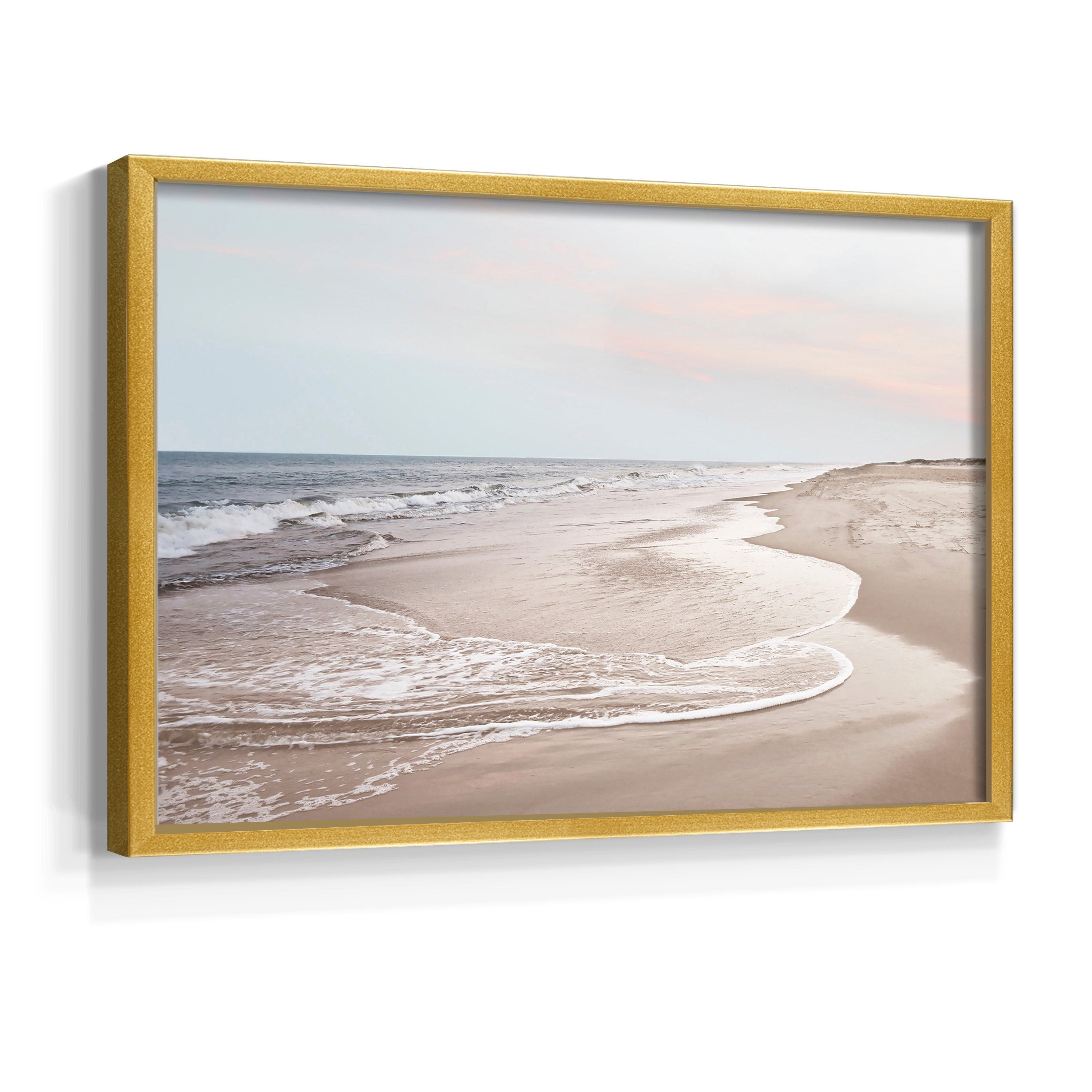 Corolla Soft Shore by Natalie Carpentieri - Restickable Framed Giclée Print
