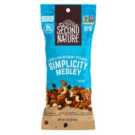 SECOND NATURE - Simplicity Medley Trail Mix 2.25OZ ( Pack of 12)