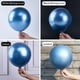 thumbnail image 2 of Globo PartyWoo azul metalizado, 50 unidades, 30 cm, para guirnalda o arco, 2 of 7