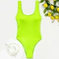 thumbnail image 5 of sovlvnd on Clearance Sexy Trendy Women Solid Color Fashionable Over Size Backless Bikini Pieces Swimwear Swimsuit Beachwear Set, 5 of 5