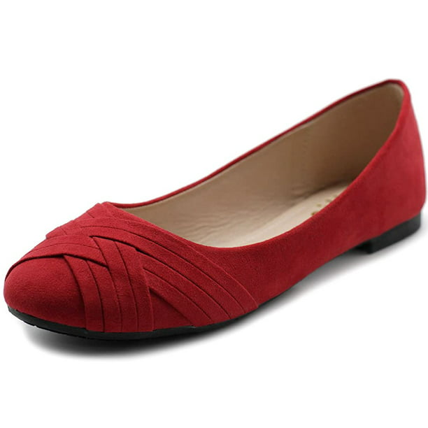 Ollio Women's Ballet Shoes Cute Casual Comfort Flats ZM1987 - Walmart.com