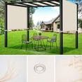thumbnail image 5 of Universal Canopy Cover Replacement for 17x6.8 Ft Outdoor Pergola Structure, Garden Pergola Shade for Gazebo Patio Porch Balcony, Outdoor Waterproof Pergola Canopy Top(Cover Only) (Beige), 5 of 14