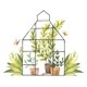 thumbnail image 1 of Etiqueta de la pared Calcomanía Pretty Potted Plants Decoración de la pared para el dormitorio de la sala de estar TUNC Sencillez, 1 of 5