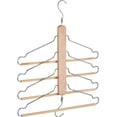 thumbnail image 1 of Natural Wooden Pant Hangers, Space-Saving Design Maximizes Closet Efficiency, High-Grade Wood Ensures Sturdy Support (4PCS), 1 of 5