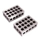 thumbnail image 3 of Bloque indicador, 23 orificios, 25‑50‑75 mm, acero inoxidable endurecido, juego de bloques de maquinista de alta precisión de 1‑2‑3 pulgadas, 3 of 5