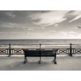 thumbnail image 2 of Frank, Assaf 14x12 Gold Ornate Wood Framed with Double Matting Museum Art Print Titled - Bench at seaside promenade, 2 of 4