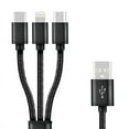 thumbnail image 2 of Cable, BoxWave [Universal AllCharge miniSync] Retractable, Portable USB Cable for Smartphones and Tablets - Jet Black, 2 of 4