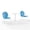 Sky Blue Gloss, variant on Crosley Furniture Griffith 3 Piece Metal Outdoor Bistro Set